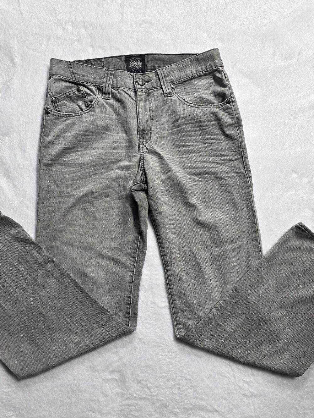 Rock & Republic Neil Gray Jeans Men's 32x30 Straight Leg Embroidered